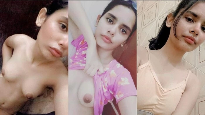 Beautiful Cute Slim Delhi Young Girl Showing Perky Round HD
