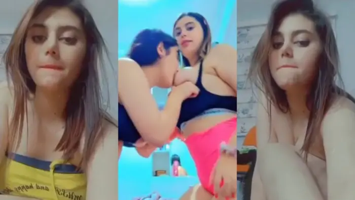 Desi Cute Tow Teen College Girl Having Fun Watch